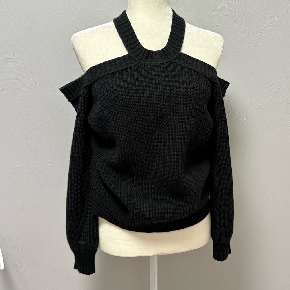 Black Off-Shoulder Women Sweater